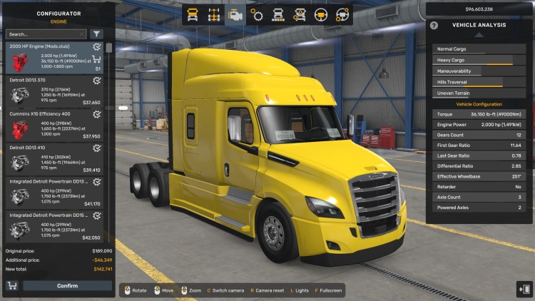 ATS - Tüm Kamyonlar 2000 HP Motor (1.60 - 1.61) - modu