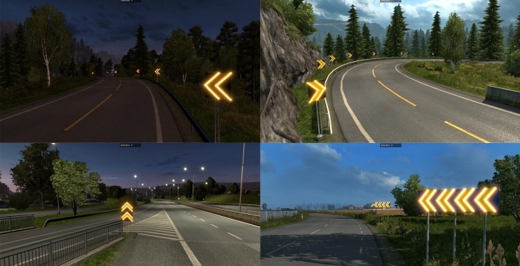 ETS2 - Tehlikeli Dönüş Işıkları (1.61) - modu