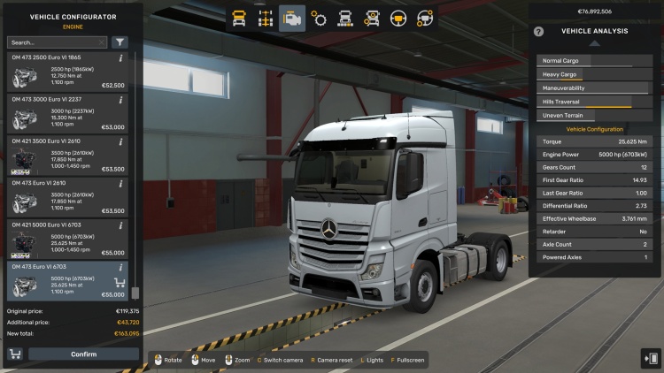 ETS2 - Motor ve Şanzıman Paketi (1.61) - modu