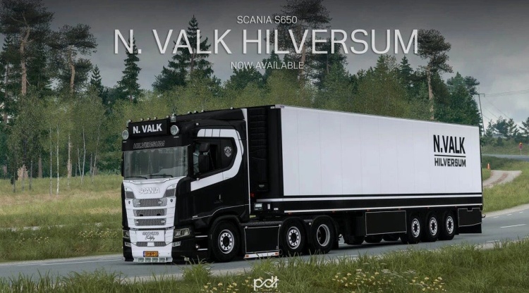 ETS2 - Scania S650 + N. Valk Dorse (1.61) - modu