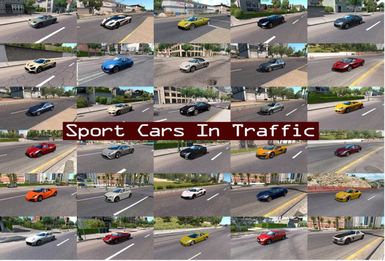 ATS - Spor Otomobiller Trafik Paketi (1.58 - 1.61) - modu