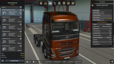 ETS2 - Tüm Kamyonlar 8000 HP Motor (1.60 - 1.61) - modu