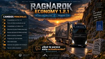 ETS2 - Ragnarok Economy + ProMods 2.84 (1.61) - modu