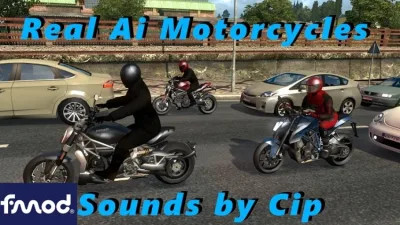 ETS2 - Real Ai Motosiklet Sesleri Güncellendi (1.61) - modu