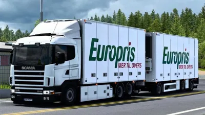 ETS2 - RJL Bussbygg Şasi + Çekme Çubuklu Römork (1.60) - modu