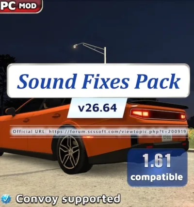 ETS2 - Ses Düzeltme Paketi (1.61) - modu