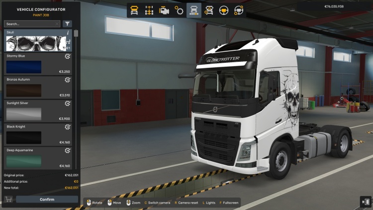 ETS2 - Volvo FH4 Kafatası Kaplaması (1.60) - modu