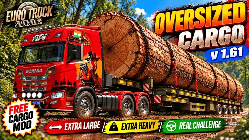 ETS2 - 70 Tonluk Büyük Boy Yük Modu - 400 Yıllık Baobab Ağacı Gövdesi (1.61) kapak görseli ETS2 - 70 Tonluk Büyük Boy Yük Modu - 400 Yıllık Baobab Ağacı Gövdesi (1.61)