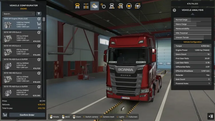 ETS2 - Tüm Kamyonlar 1000 HP Motor (1.62) kapak görseli ETS2 - Tüm Kamyonlar 1000 HP Motor (1.62)