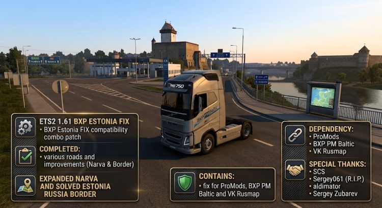 ETS2 - BXP Estonya Düzeltmesi (1.61) - modu