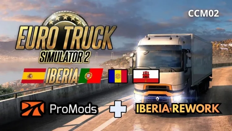 ETS2 - Iberia Promods Rework V1.41, Promods 2.85 için (1.41 - 1.62) kapak görseli ETS2 - Iberia Promods Rework V1.41, Promods 2.85 için (1.41 - 1.62)