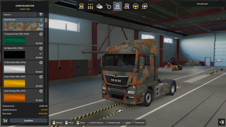 ETS2 - Erkek Tgx 6 Euro Paslı Görünüm (1.61) - modu