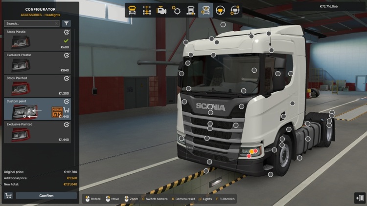 ETS2 - Scania Özel Far Paketi (1.61) - modu