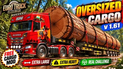 ETS2 - 70 Tonluk Büyük Boy Yük Modu - 400 Yıllık Baobab Ağacı Gövdesi (1.61) - modu
