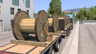 ETS2 - Konteyner Pimli Düz Yatak Düzeltmesi (1.61) - modu