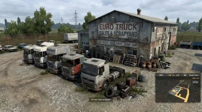 ETS2 - Hurda Deposu Sürümü (1.61) için Gerçekçi İkinci El Kamyon Satıcısı (1.61) - modu