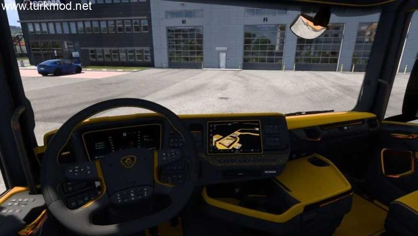 ETS2 - Insanux White/Blue + Orange/Black S16 Super Interior V1.57