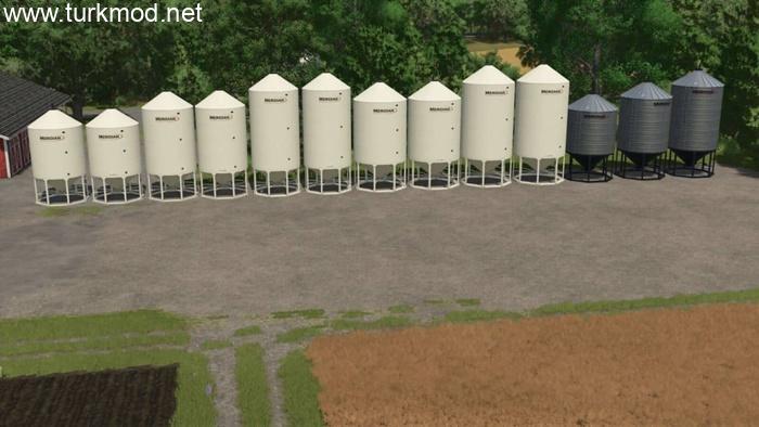 FS25 - Meridian Grain Bin Pack V1.0.1 FS25 - Meridian Grain Bin Pack V1.0.1
