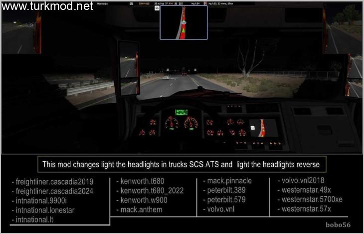 ATS - Bright Headlights V1.56