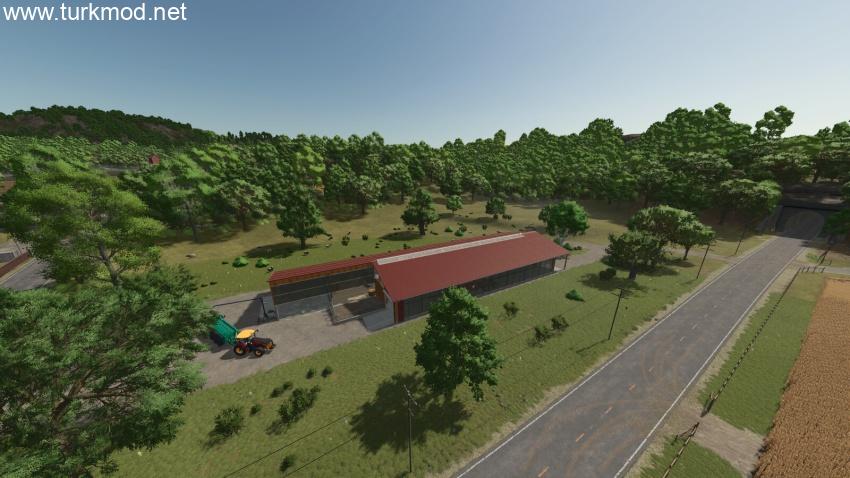 FS25 - Large Stable With ManureHeap V1.0