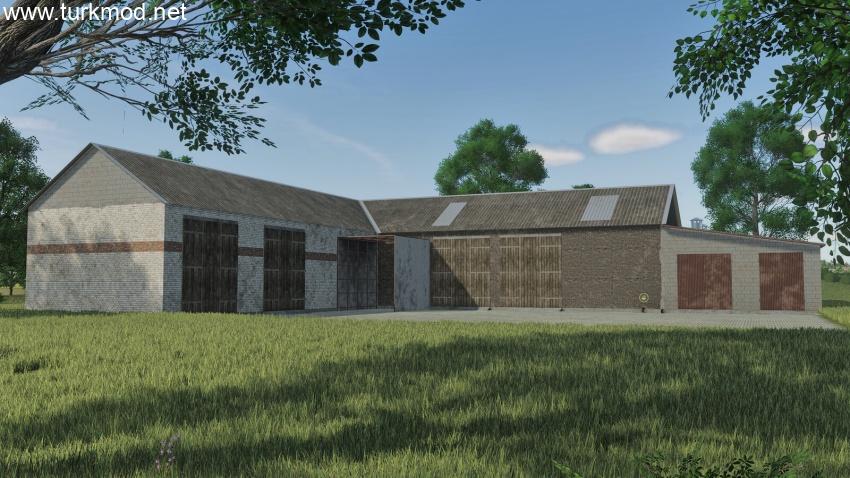 FS25 - Building With Cowshed V1.0