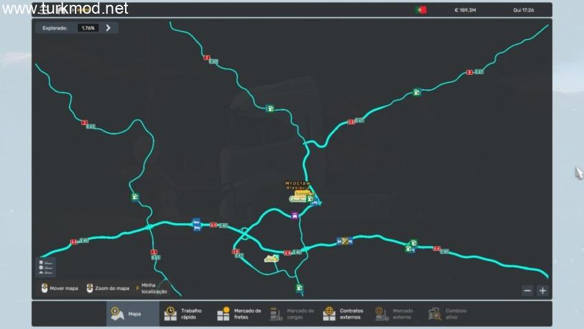 ETS2 - Undiscovered Map + Ultra Zoom V1.57