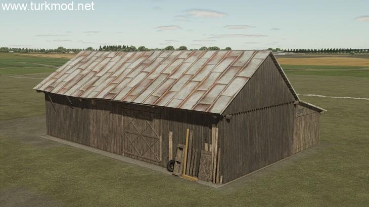 FS25 - Wood Cow Barn V1.0 FS25 - Wood Cow Barn V1.0