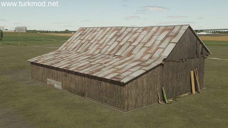 FS25 - Wood Cow Barn V1.0 FS25 - Wood Cow Barn V1.0