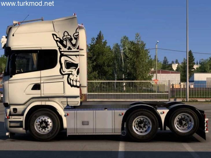 ETS2 - Bad Skull Scania R Topline RJL Skin V1.0