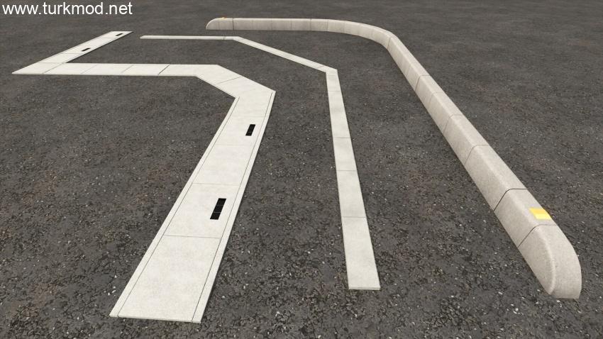 FS25 - Curbstone Fence Pack V1.1