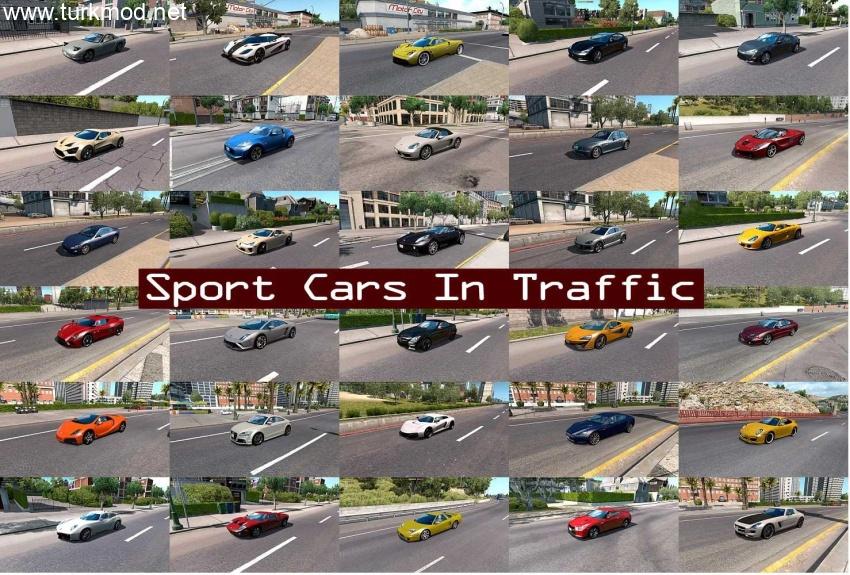 ATS - Sport Cars Traffic Pack V12.7.10