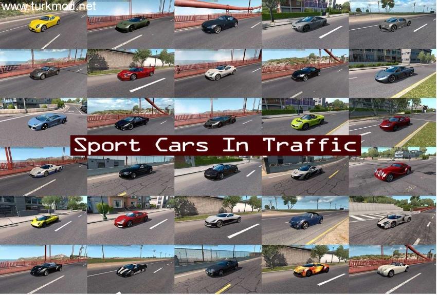 ATS - Sport Cars Traffic Pack V12.7.10