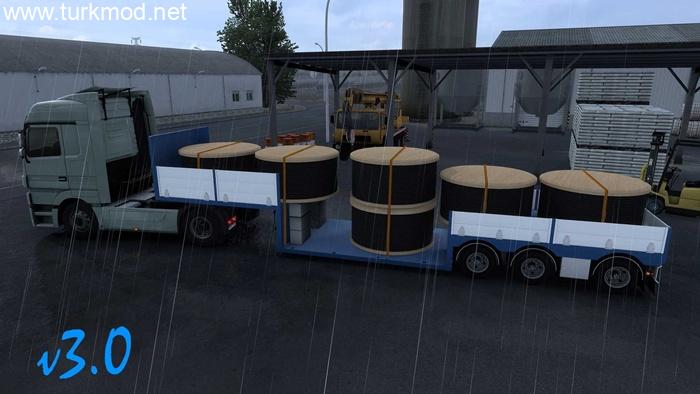 ETS2 - JS Well Flatbed Trailer V1.55 ETS2 - JS Well Flatbed Trailer V1.55