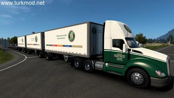 ATS - Multiple Trailers in Traffic Mod V1.56.2