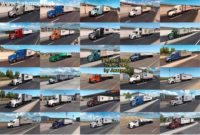 ATS - Painted Truck Traffic Pack V6.1.12 ATS - Painted Truck Traffic Pack V6.1.12