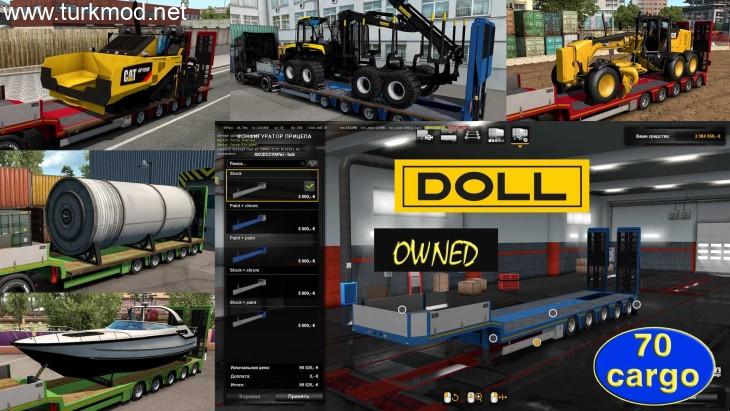ETS2 - Ownable Overweight trailer Doll Panther V1.5 ETS2 - Ownable Overweight trailer Doll Panther V1.5
