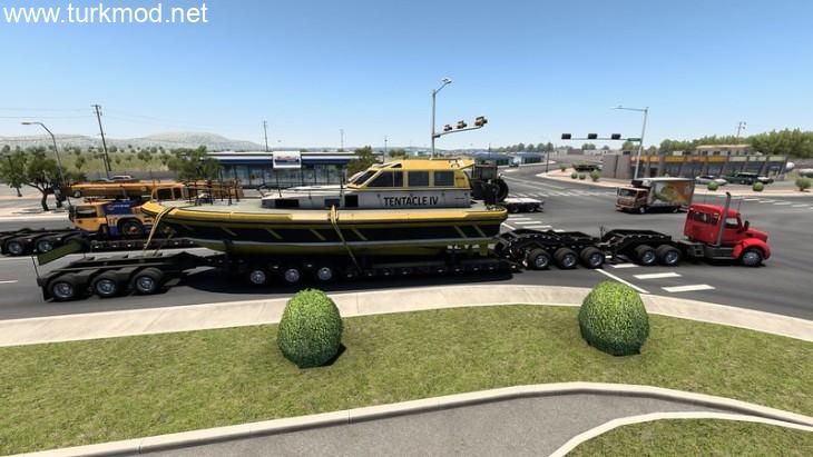ATS - Multiple Trailers in Traffic Mod V1.56.2