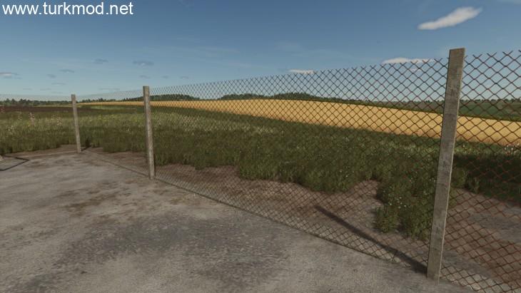 FS25 - GDR Metal Mesh Panel Fence V1.0