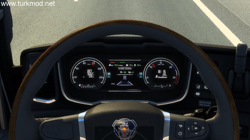 ETS2 - Scania NG Improved Dashboard V5.1