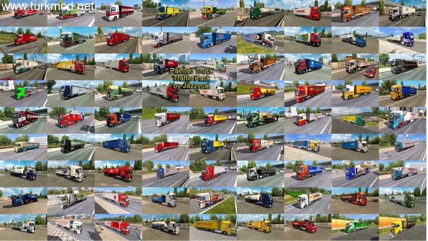 ETS2 - Painted Truck Traffic Pack V18.7.11