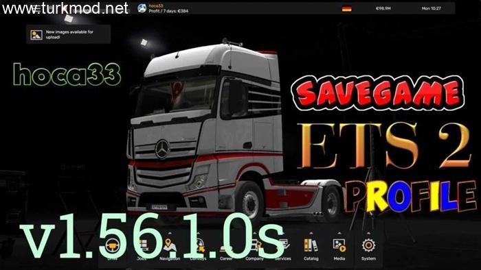 ETS2 - Save Game (Profile) V1.56.1.0s ETS2 - Save Game (Profile) V1.56.1.0s