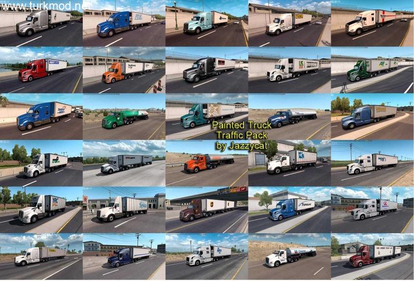 ATS - Painted Truck Traffic Pack V6.1.13