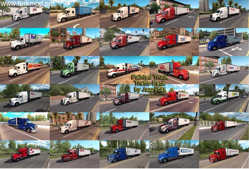 ATS - Painted Truck Traffic Pack V6.1.13