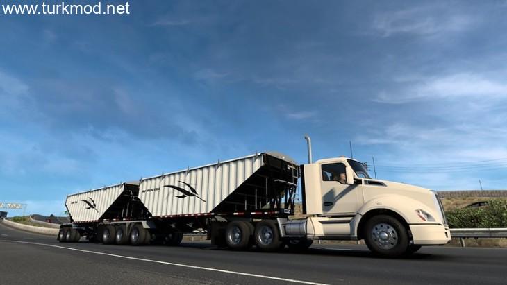 ATS - Multiple Trailers in Traffic Mod V1.56.2