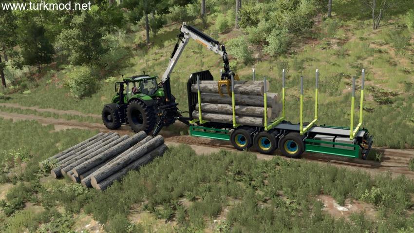 FS25 - Lizard Short Wood Trailer Pack V1.0