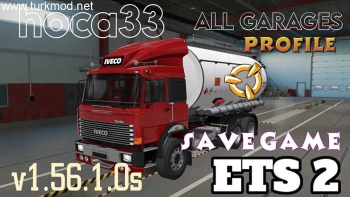 ETS2 - Save-Game Profile (All Map DLCs Required) V1.56.1.0s ETS2 - Save-Game Profile (All Map DLCs Required) V1.56.1.0s