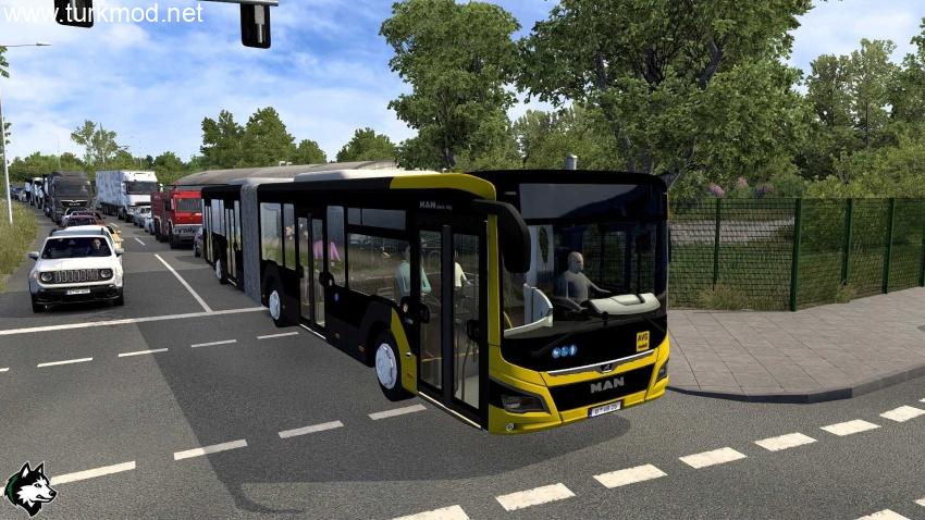 ETS2 - Pack City Buses into Traffic V1.5