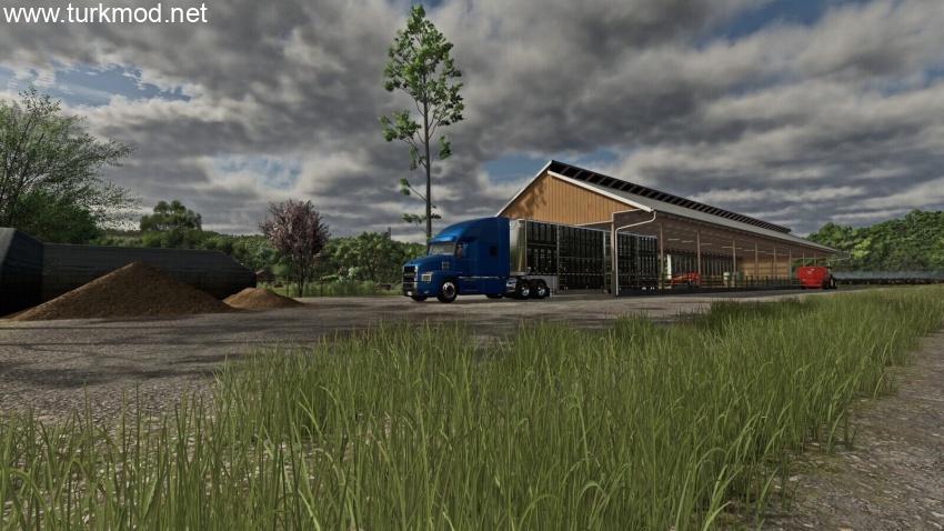 FS25 - Monoslope Cow Barn V1.0.0.1