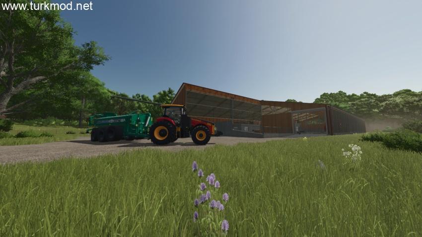 FS25 - Large Stable With ManureHeap V1.0