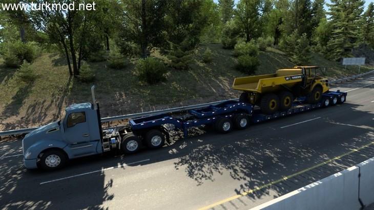 ATS - Multiple Trailers in Traffic Mod V1.56.2